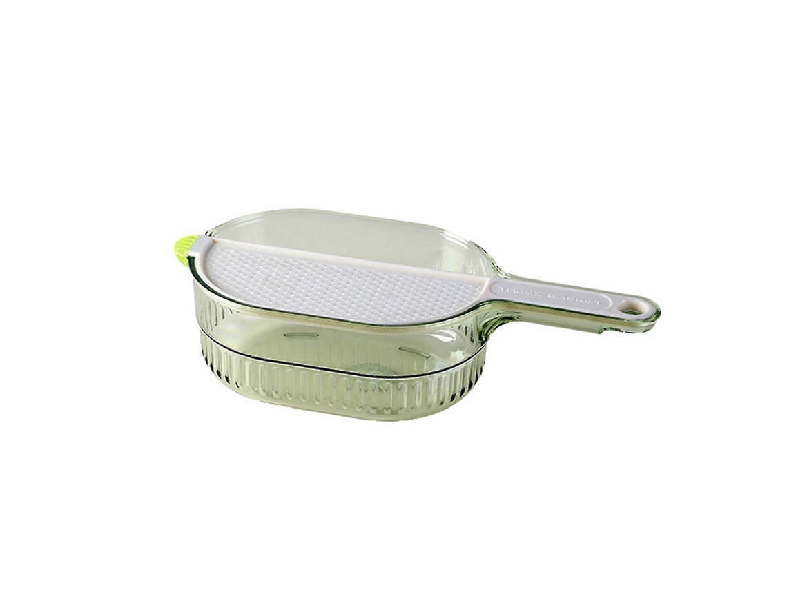 Cesta multifuncional para escurrir arroz y fruta, ideal para un lavado y secado rápidos.