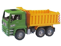 Camión de transporte de Jugar BRUDER Man Tga Amarillo y Verde (Edad Mínima: 3 - Transportes)