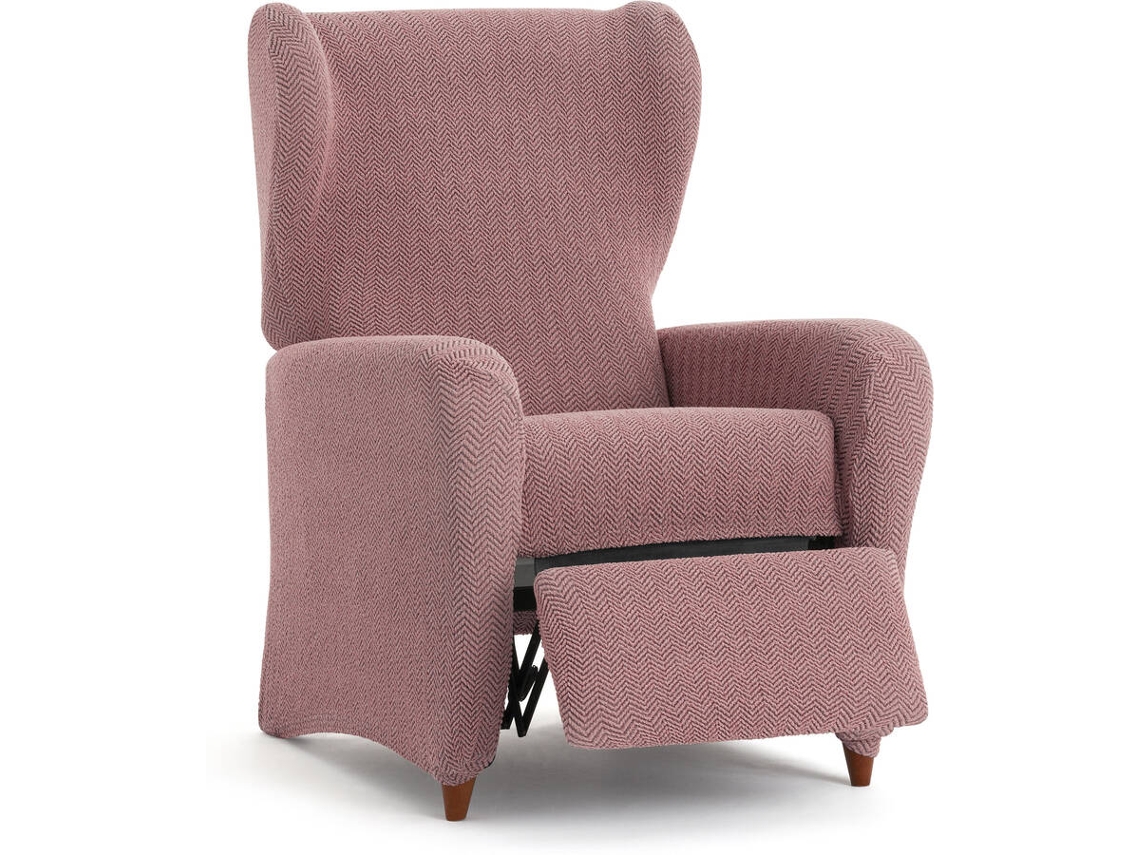 Funda de Sillón Relax EYSA Premium Jaz Tejido Multielástico (85 x 90 x 120 cm - Poliéster y Algodón - Rosa)