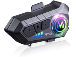 Altavoces Para Casco Con Bluetooth 5.3, Certificación Ipx6 De Impermeabilidad Y Cancelación De Ruido, Además De Micrófono De Tubo Flexible T