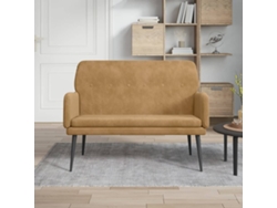 Lovely Home Banco 108X79X79 Cm Terciopelo Marrón
