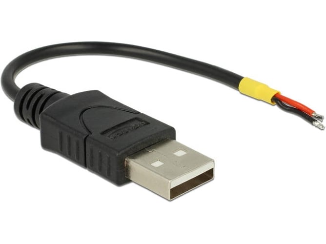 Cable USB DELOCK (USB - USB - 1 m - Negro)