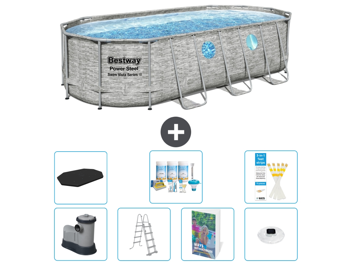 Bestway Piscina Bestway Power Steel Oval - 549x274x122 Cm - 8-peças S576