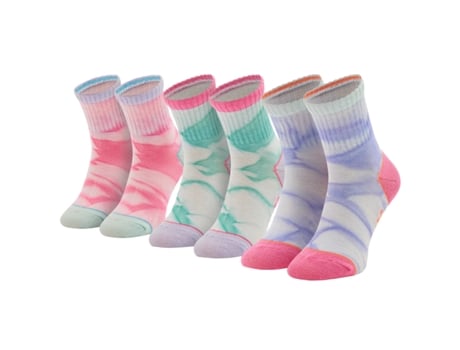 Medias de Niña SKECHERS Casual Fancy Tie Die Socks Acrílico Multicolor (31/34)
