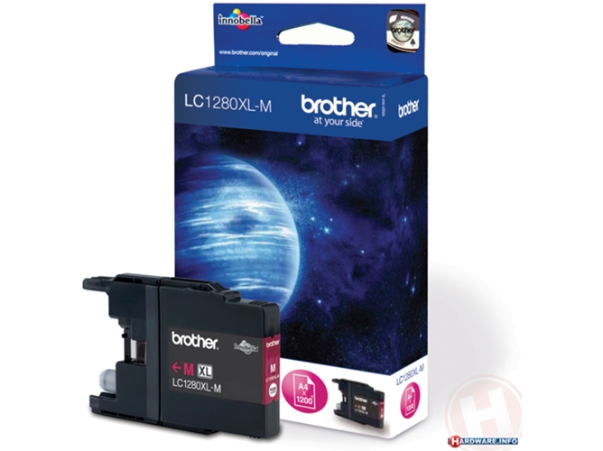 Cartucho Original BROTHER LC1280XL Magenta 1.200 páginas MFC-J5910DW, MFC-J6510DW, MFC-J6710DW, MFC-J6910DW