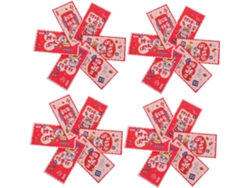 12 Sobres Chinos Rojos Lisos Para Regalos, Diseño Del Año Del Caballo.