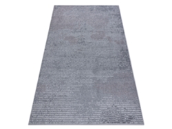 Alfombra Heos 78596 Líneas Plata/Rosa (120 x 170 cm)