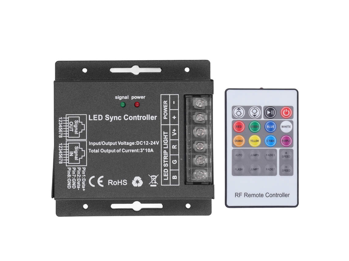 2026-controlador De Regulación Rgb Para Tiras Led Con Mando A Distancia 24 Teclas Módulo Led Dc 12v-24v