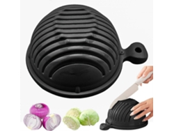 Bol para cortar ensalada, bol para cortar frutas y verduras, cortador de verduras para ensalada (gris)
