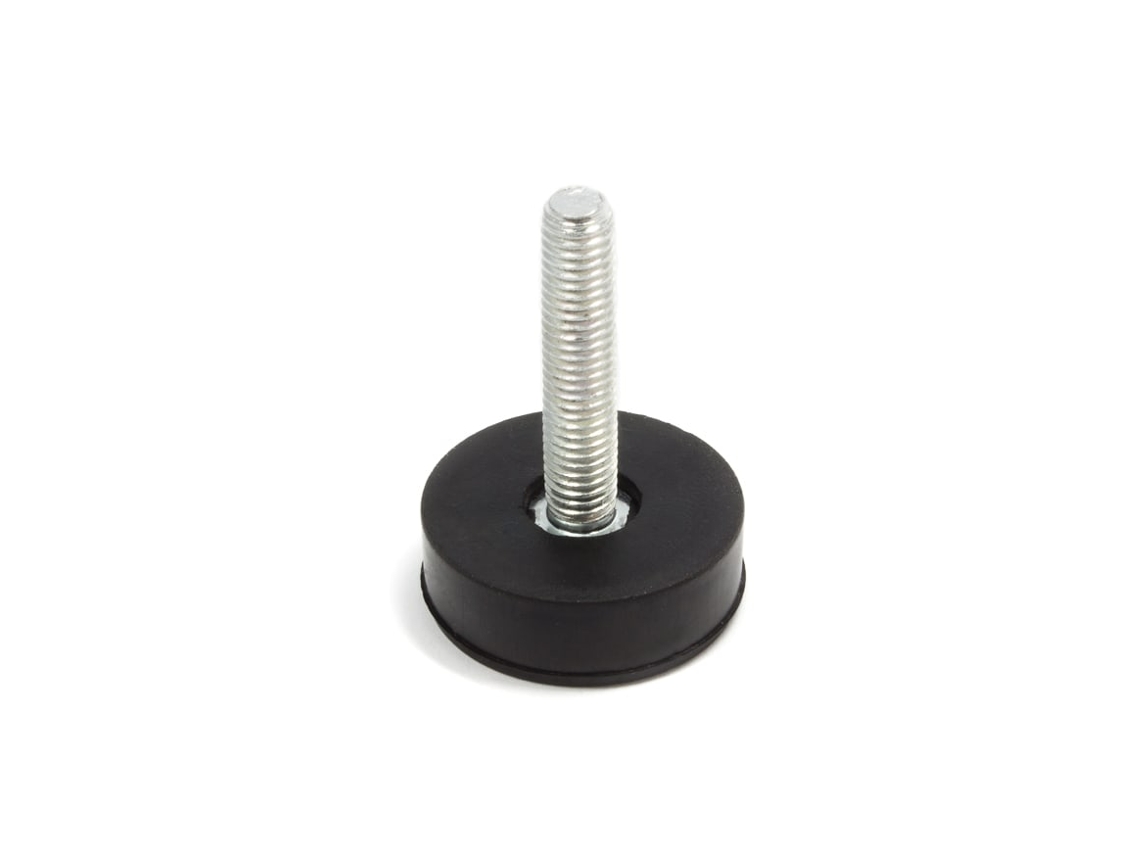 Pé Nivelador De Goma Ø8ma H50mm Para Lavadora Lft000un