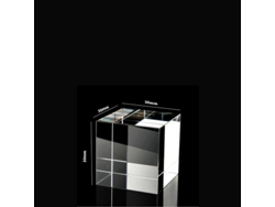 Cubo de cristal transparente K9 de 3x3x3 cm