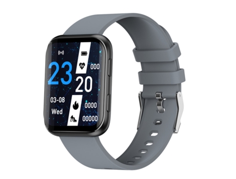 SHAH ARPAN GX08 reloj inteligente monitoreo de salud recordatorio de mensajes gris plateado
