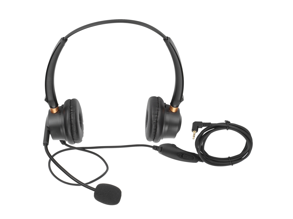 Auriculares H600d-2.5-mv Con Soporte Para Atención Al Cliente, Ajuste De Volumen Y Micrófono Con Reducción De Ruido