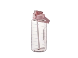 Botella De Agua De 2l Con Pajita Para Mujeres Y Niñas, Botella Deportiva Portátil Grande Para Viajes Rosewell