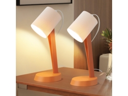 Lámpara de mesa Nettlife naranja/cobre E14