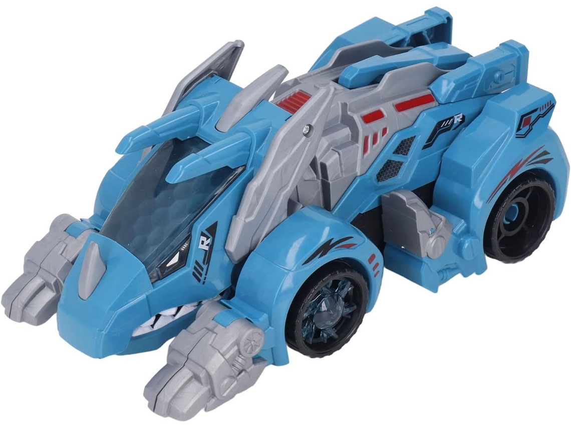 Coche Eléctrico Dinosaurio 2 En 1 Con Luces Led, Música Y Niebla – Juguete Transformable