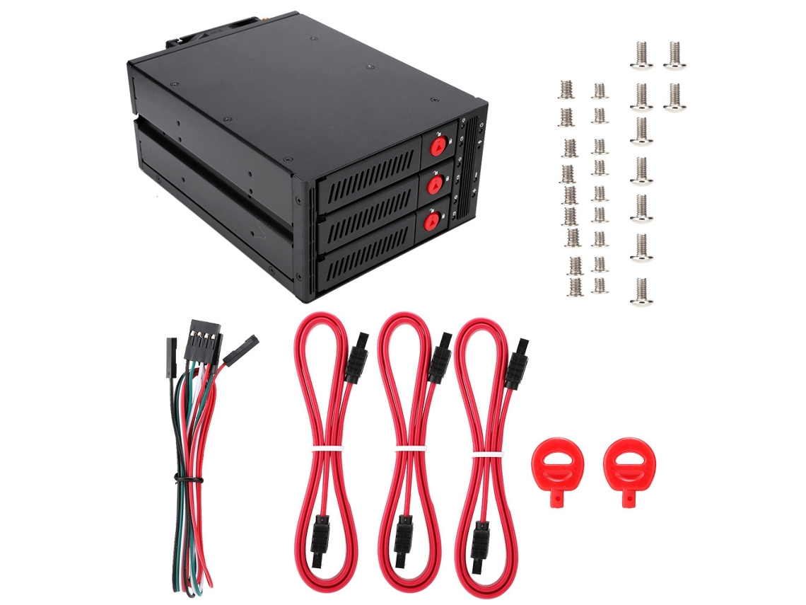 Oimaster Mr-6310 Caja De Discos Duros Sata/sas De 3 Bahías Con Ventilador De Refrigeración