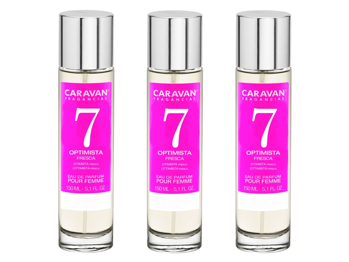 3x CARAVAN Perfume de Mujer Nº7 - 150ml