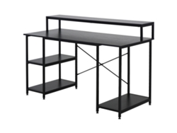 Soporte Para Ordenador Con 3 Estantes Y Base De Metal Negro.
