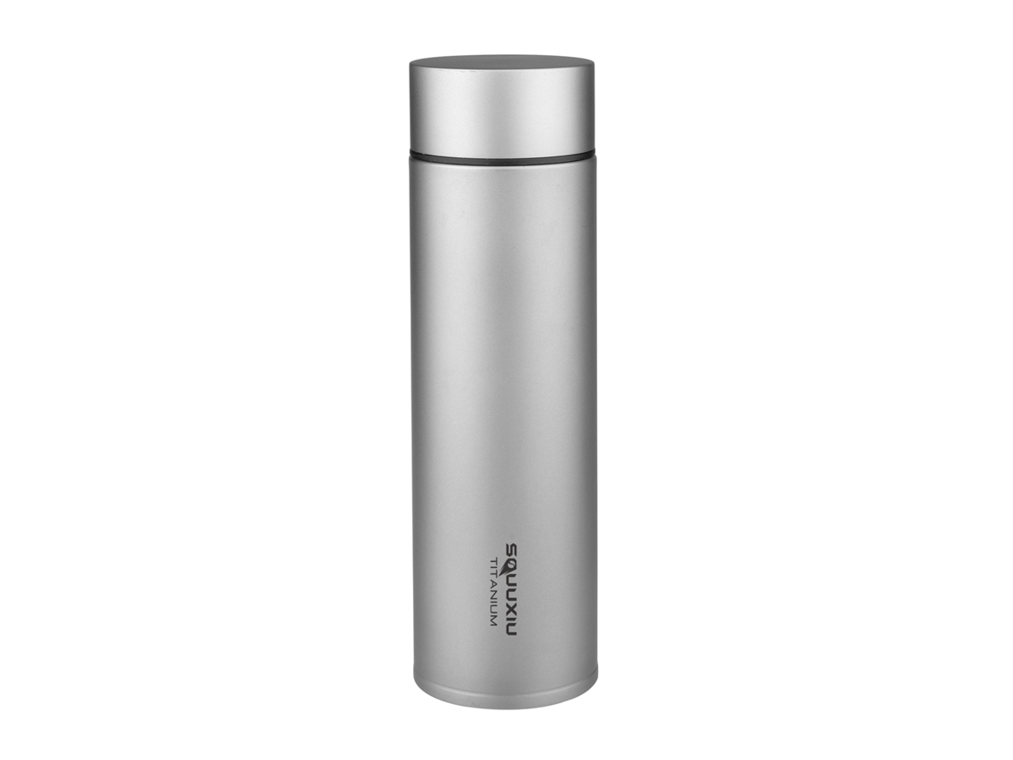 Botella Térmica De Titanio Ligera De 450 Ml Con Filtro Para Té, Ideal Para Viajes, Acampadas Y Montañismo.