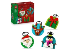 Selección de adornos navideños Lego 40744