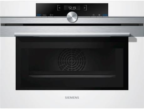 Horno Micro ondas SIEMENS CM633GBW1 (45 L - 59.4 cm - Hidrolítico - Blanco)
