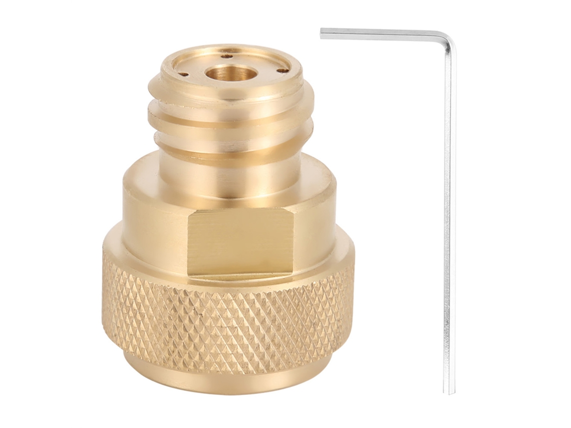Adaptador De Co2 De Latón Para Conversión Y Reemplazo De Tanques De Cartucho (dorado)