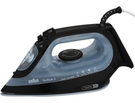Plancha de Vapor BRAUN SI3055BK (Chorro de vapor: 180 g/min - Suela: Super Cerámica)