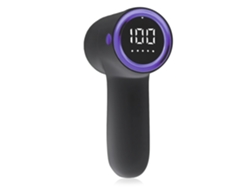 Depiladora compacta para uso doméstico, con batería integrada, pantalla LED con indicador de batería y 5 niveles de potencia.