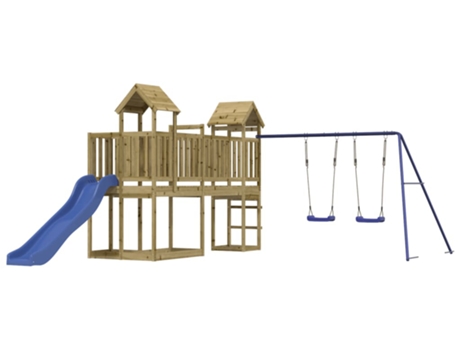 Parque Infantil De Exterior VIDAXL Marrón Madera