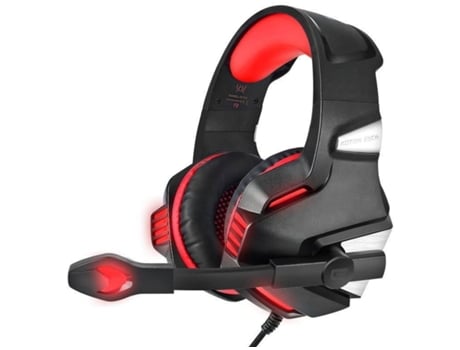 Auriculares Gaming ENKES para Xbox One Ps4 Pc con luz LED Micrófono Cancelación de ruido Bass Surr