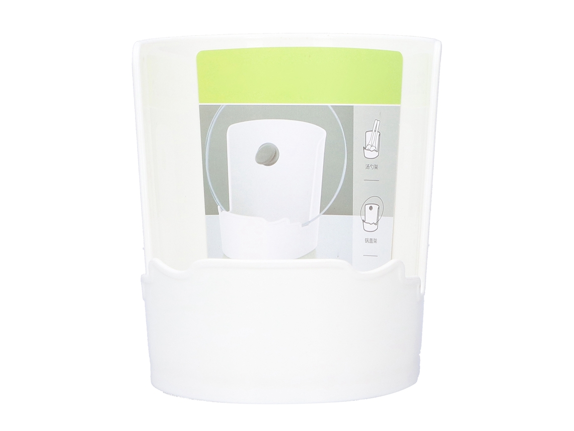 Organizador De Tapas De Ollas, Estante De Almacenamiento, Accesorio De Cocina, Plástico Blanco