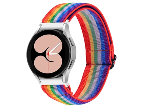 Correa de tela tejida tejido elástico ajustable para Samsung Galaxy Watch4 Active 40mm/44mm/Watch4 Classic 42mm/46mm - d