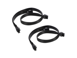 Kit de 2 cables de extensión para GPU con conectores de dos pines, cable trenzado de cobre estañado compatible con EVGA, extendido para gestión de Jortmrd