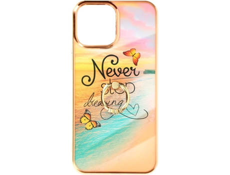 Carcasa iPhone 13 Pro AVIZAR Anillo Sujeción Naranja