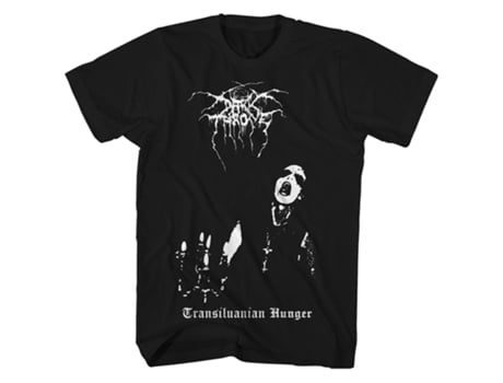 Camiseta ROCKINSTONE Darkthrone Dark Throne Camiseta Transilvanian Hunger Album Art Dark Throne (S)