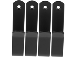 Juego Negro Baño Cocina Ganchos Hierro Alta