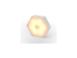 Lámpara LED con detector de movimiento, funciona con pilas para diversos entornos.