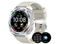Reloj inteligente Bestvite con pantalla HD de 1,39 pulgadas, monitorización de salud, más de 100 modos deportivos y llamadas Bluetooth (blanco)