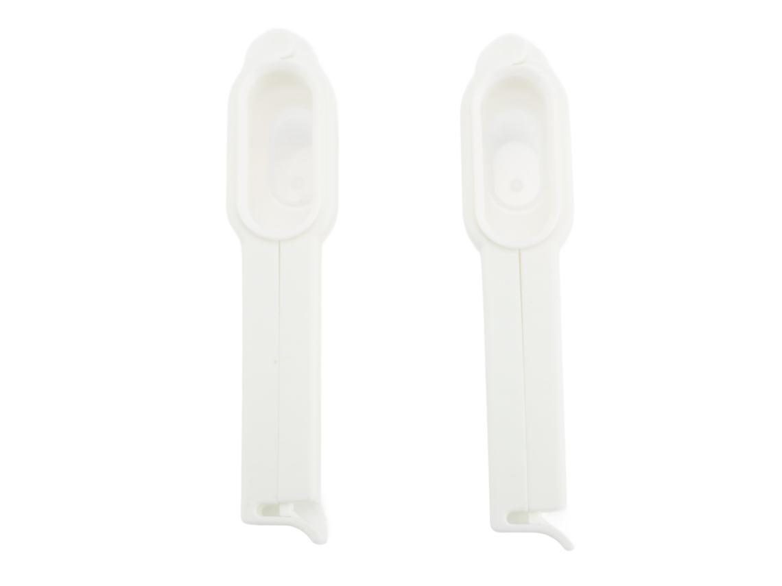 2 Clips Para Sellar Bolsas Con Boquilla Para Verter, 17 Cm, Plástico, Aptos Para Lavavajillas, Para La Cocina.