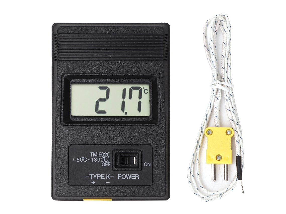 Termómetro Electrónico Digital De Alta Temperatura Con Pantalla Lcd Y Medición Rápida.