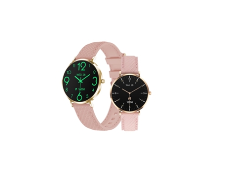 CHRONUS T8Mini Smartwatch 1.19'' AMOLED Health Butler para mujeres, reloj inteligente (Rosa)