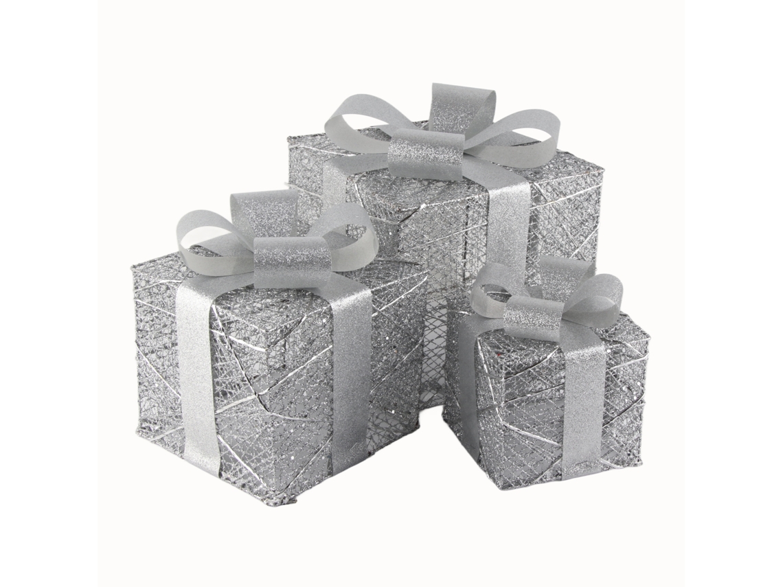 Cajas De Regalo Navideñas Para Decoración De Interiores Y Exteriores, Fabricadas En Metal Macizo Y Telas De Alta Calidad.