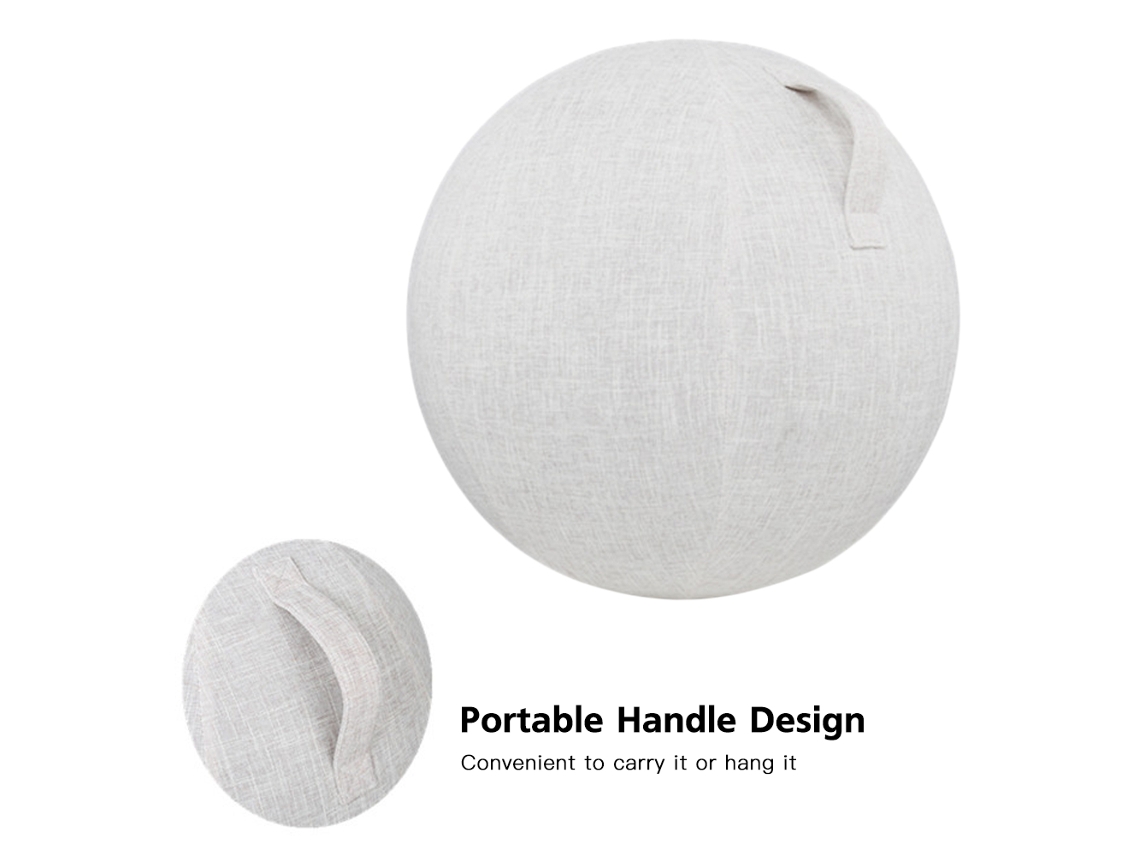 Omni-funda Protectora Para Pelota De Yoga De Algodón Y Lino 55cm/65cm/75cm Accesorio De Ejercicio