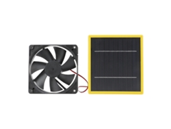 2026 Store-ventilador Solar 5w 12v Con Panel Y Soporte Portátil Para Coop De Pollos Invernadero Diy Refrigeración