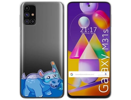 Carcasa Samsung Galaxy M31s TUMUNDOSMARTPHONE Dibujos Transparente Multicolor