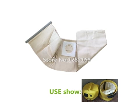 Bolsa de tela para aspiradora, bolsa de filtro de polvo para Karcher Wd3.200 Wd3.300 Se4001 Mv1 Mv3 A2204 A2656, 1 unidad