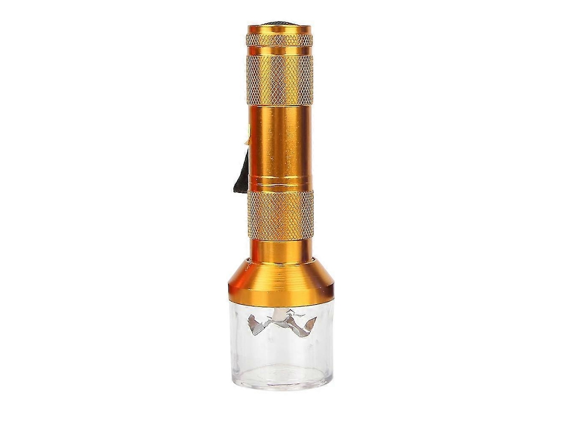 Triturador de hierbas, molinillo de tabaco de metal, molinillos eléctricos con forma de antorcha con manivela, molinillo de especias Rosewell.