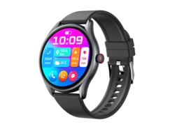 Reloj inteligente MDUG con llamadas Bluetooth, pago sin conexión y monitorización de frecuencia cardíaca (negro)