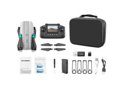 Cuadricóptero Con Cámara Dual, Plegable 2.4g 4 Canales, Luces Led, Modo Sin Cabeza Para Niños Adultos